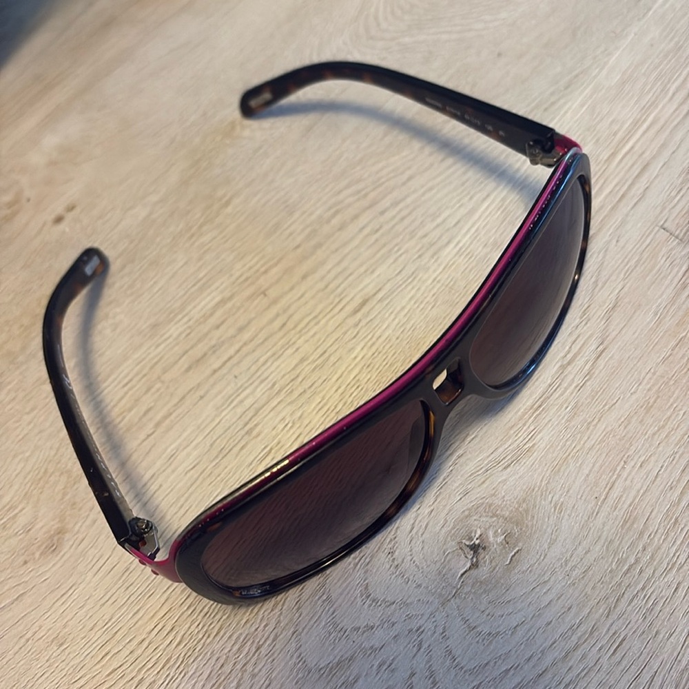 Ralph Lauren sunglasses, brown with pink trim
